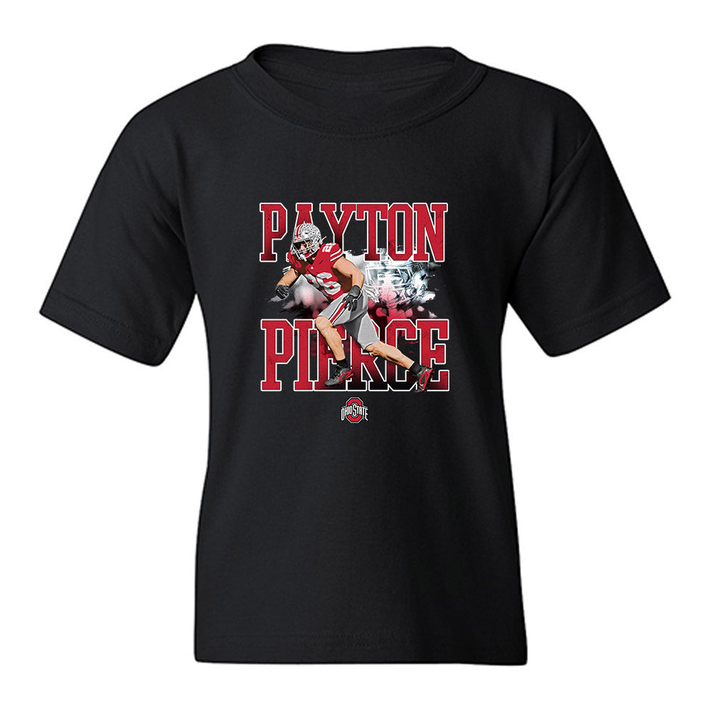 Ohio State - NCAA Football : Payton Pierce - Collage Youth T-Shirt-0
