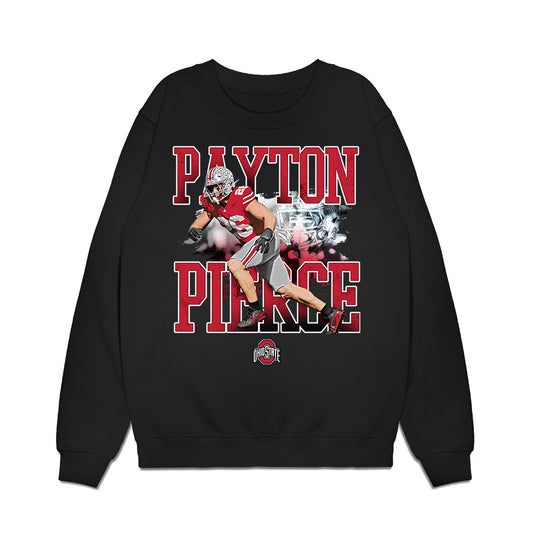 Ohio State - NCAA Football : Payton Pierce - Collage Premium Crewneck Sweatshirt-0