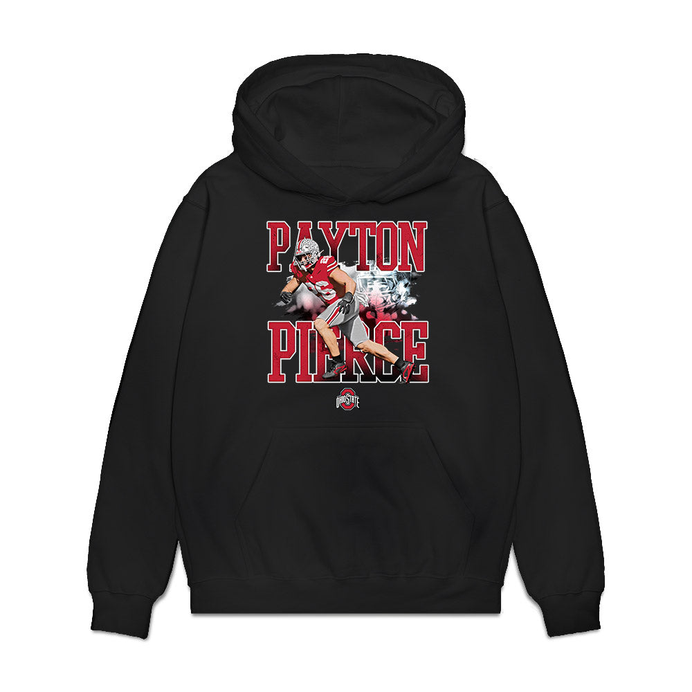 Ohio State - NCAA Football : Payton Pierce - Collage Premium Hooded Sweatshirt-0