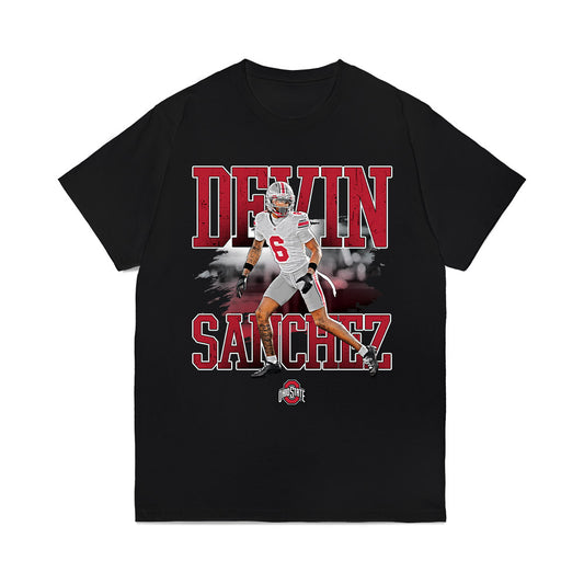 Ohio State - NCAA Football : Devin Sanchez - Collage Comfort Colors T-Shirt-0