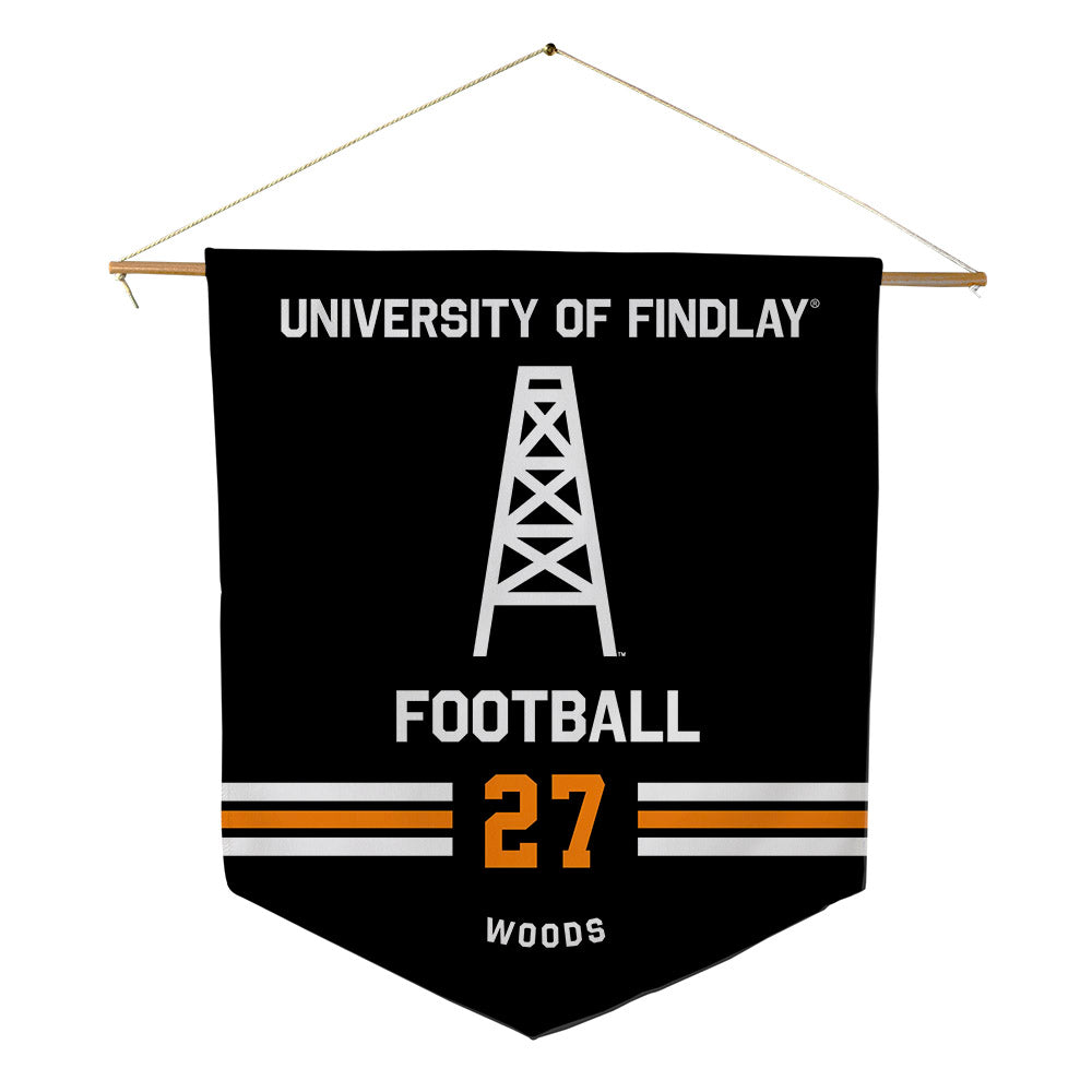 Findlay - NCAA Football : Josh Woods - Pennant - 18" x 21"-0