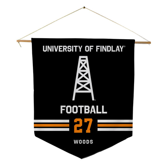Findlay - NCAA Football : Josh Woods - Pennant - 18" x 21"-0