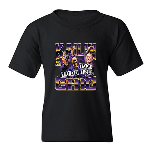 LSU - NCAA Women's Gymnastics : Kailin Chio - Collage Youth T-Shirt-0