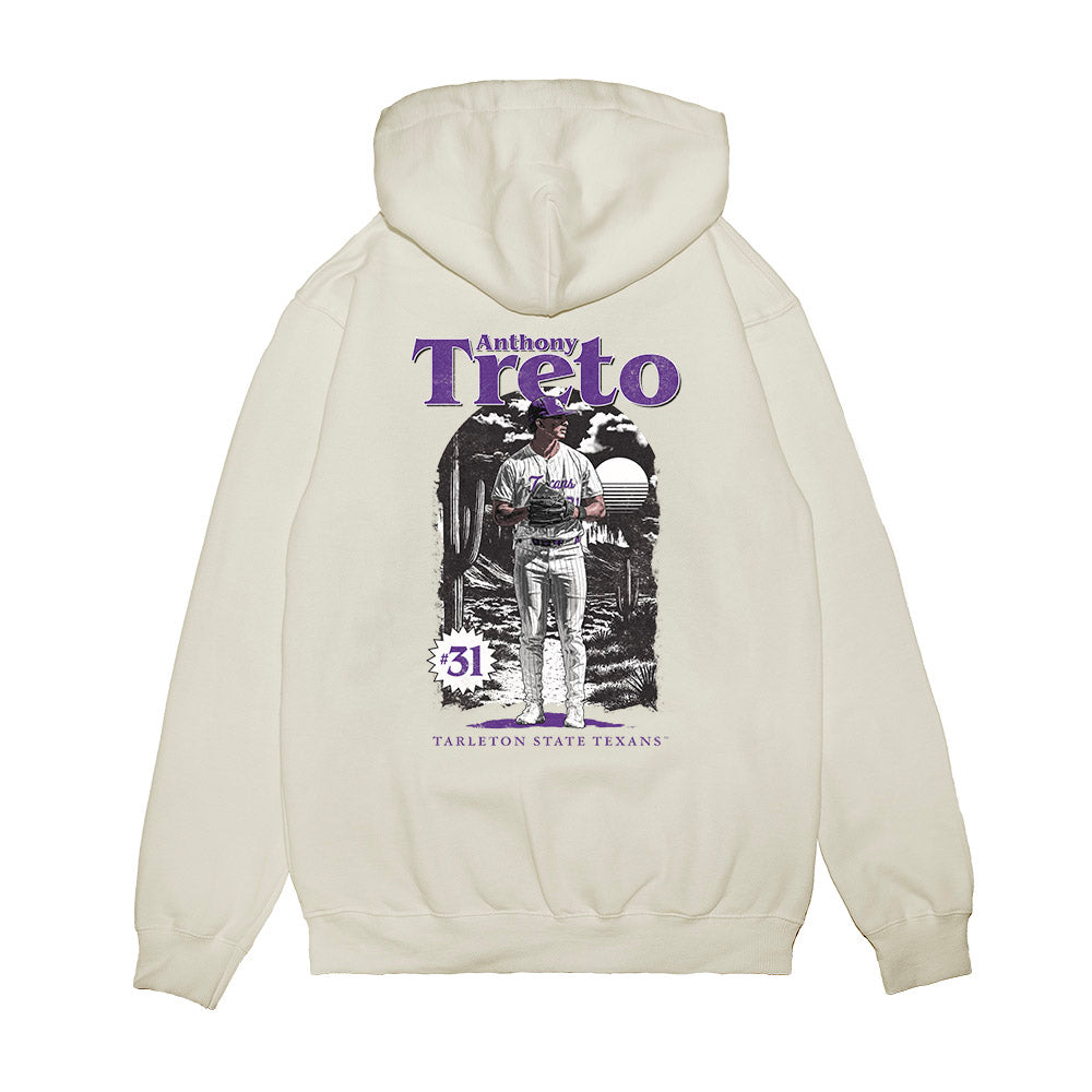 Tarleton State - NCAA Baseball : Anthony Treto - Collage Premium Hooded Sweatshirt-1