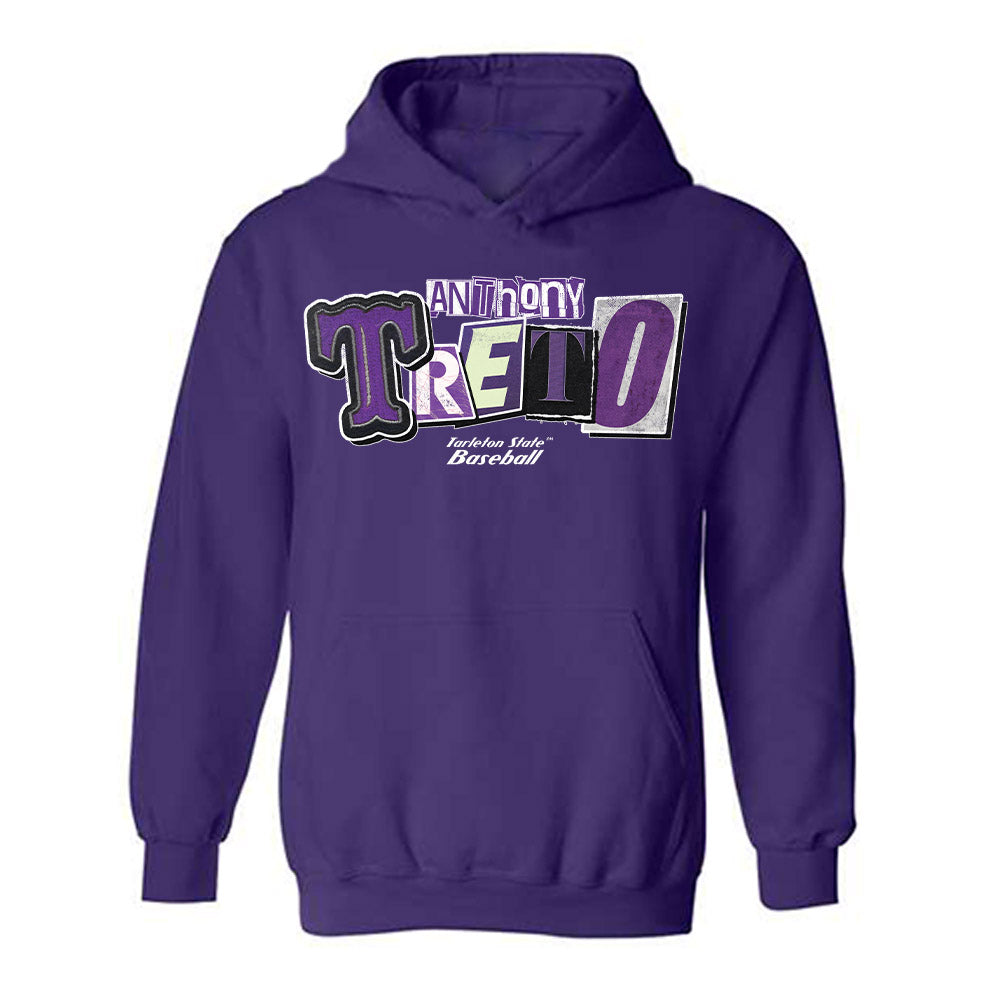 Tarleton State - NCAA Baseball : Anthony Treto - Classic Shersey Hooded Sweatshirt-0