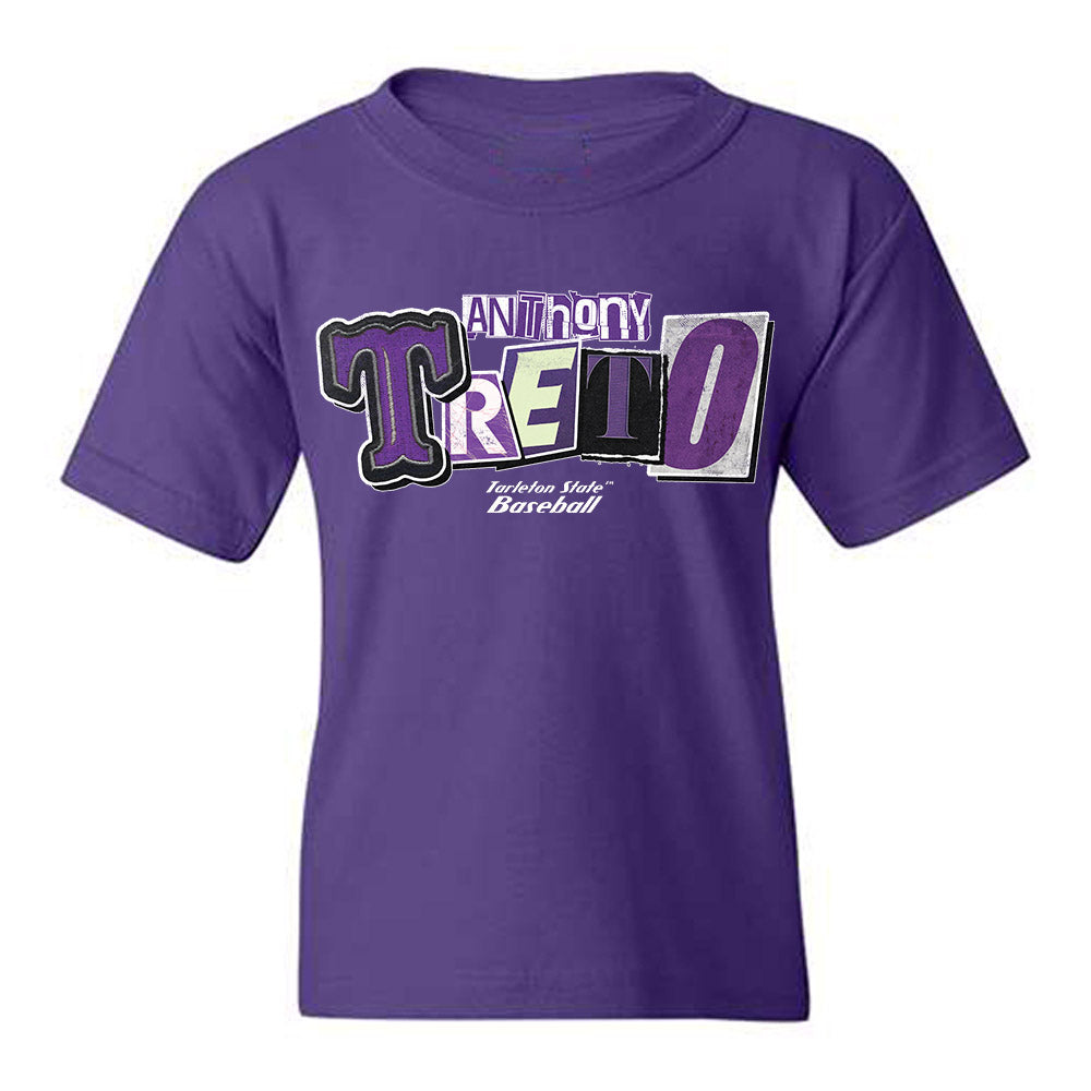 Tarleton State - NCAA Baseball : Anthony Treto - Classic Shersey Youth T-Shirt-0