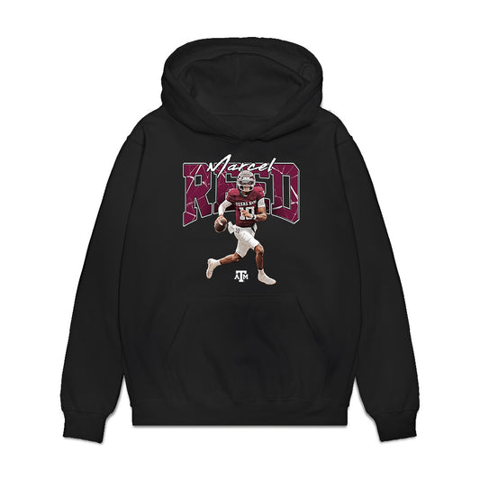 Texas A&M - NCAA Football : Marcel Reed - Collage Premium Hooded Sweatshirt-0