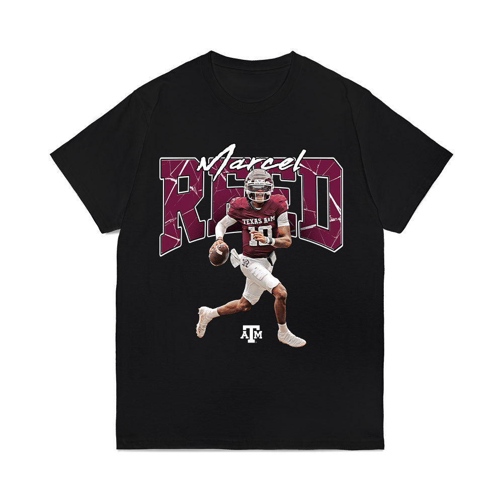 Texas A&M - NCAA Football : Marcel Reed - Collage Comfort Colors T-Shirt-0
