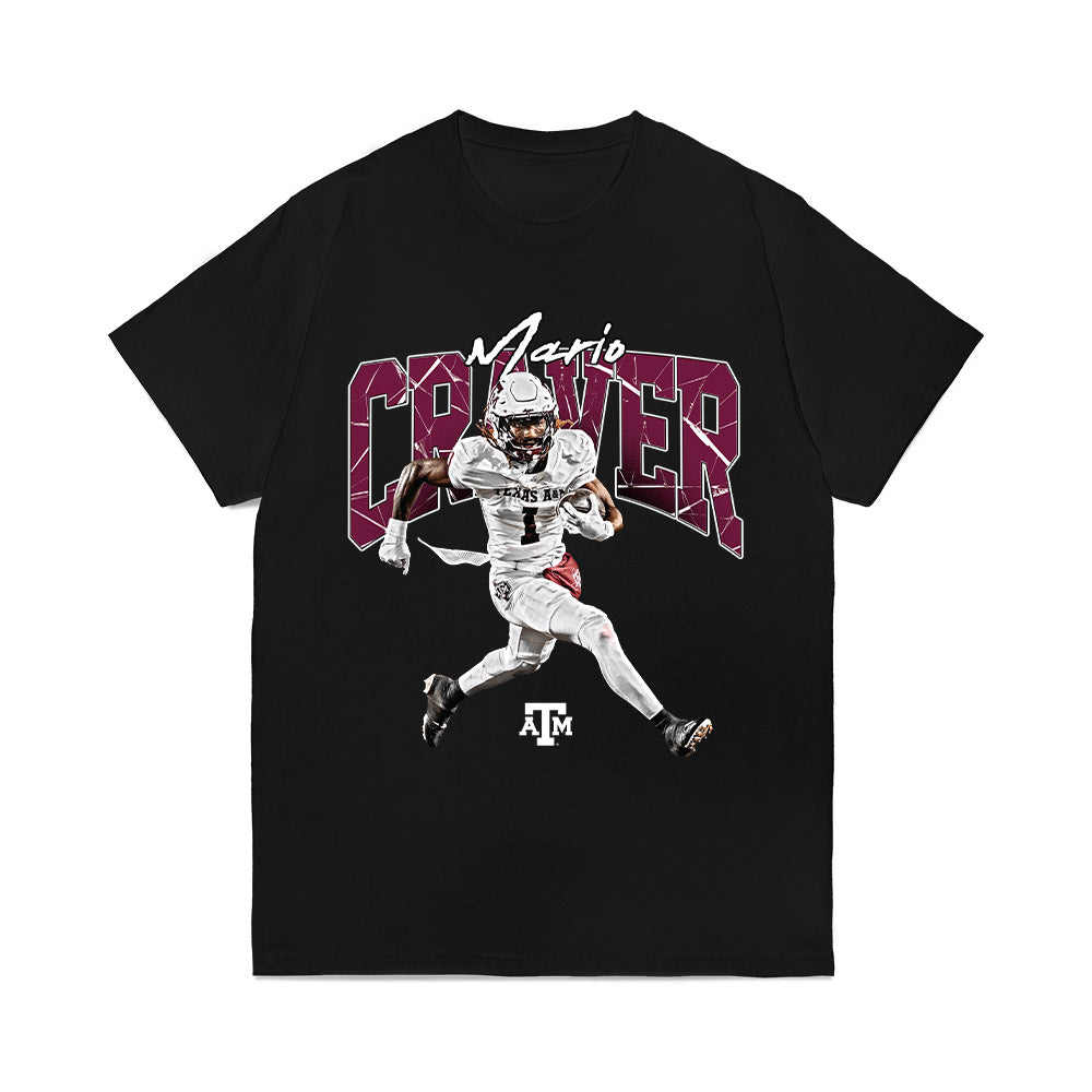 Texas A&M - NCAA Football : Mario Craver - Collage Comfort Colors T-Shirt-0