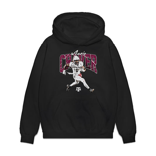 Texas A&M - NCAA Football : Mario Craver - Collage Premium Hooded Sweatshirt-0