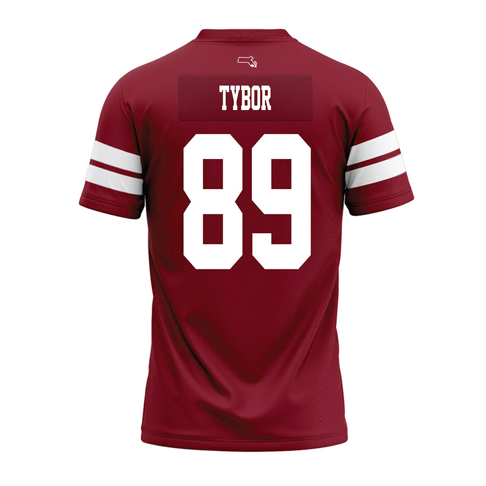 UMass - NCAA Football : Matthew Tybor - 2026 Burgundy Premium Football Jersey-1