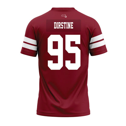 UMass - NCAA Football : Hollis Dirstine - 2026 Burgundy Premium Football Jersey-1
