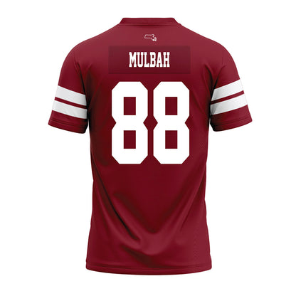 UMass - NCAA Football : Samuel Mulbah - 2026 Burgundy Premium Football Jersey-1