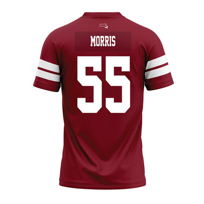 UMass - NCAA Football : Zakar Morris - 2026 Burgundy Premium Football Jersey-1