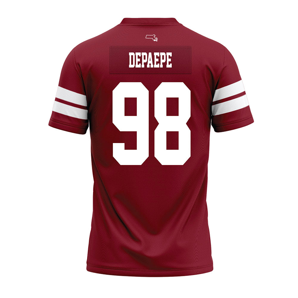 UMass - NCAA Football : William DePaepe - 2026 Burgundy Premium Football Jersey-1