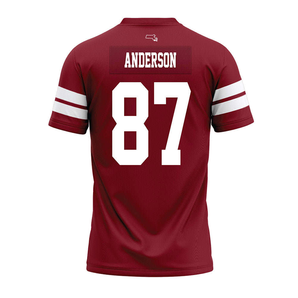 UMass - NCAA Football : Owen Anderson - 2026 Burgundy Premium Football Jersey-1