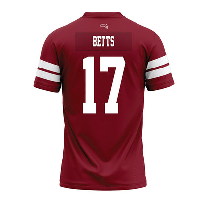 UMass - NCAA Football : Zachary Betts - 2026 Burgundy Premium Football Jersey-1