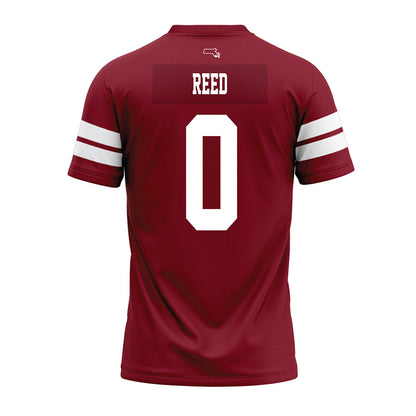 UMass - NCAA Football : Isaiah Reed - 2026 Burgundy Premium Football Jersey-1