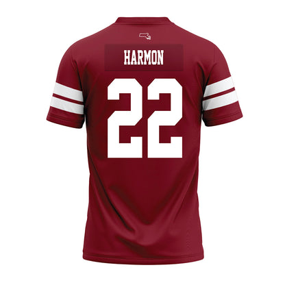 UMass - NCAA Football : Jahmad Harmon - 2026 Burgundy Premium Football Jersey-1