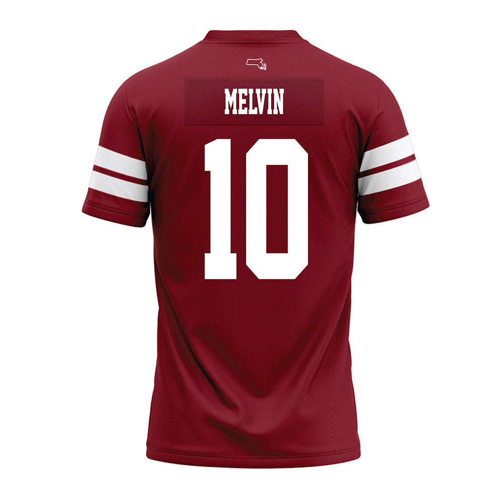 UMass - NCAA Football : Aubrey Melvin - 2026 Burgundy Premium Football Jersey-1