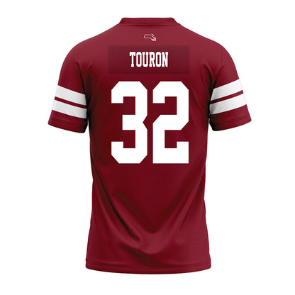 UMass - NCAA Football : Jose Touron - 2026 Burgundy Premium Football Jersey-1