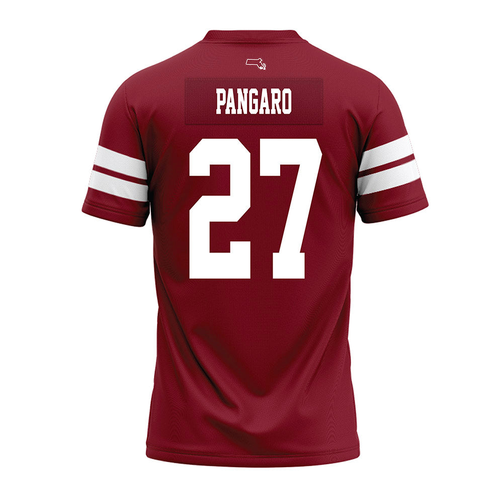 UMass - NCAA Football : Michael Pangaro - 2026 Burgundy Premium Football Jersey-1