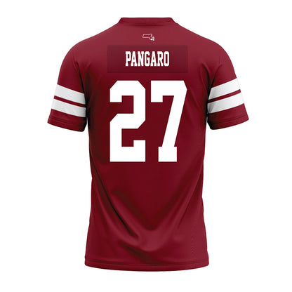 UMass - NCAA Football : Michael Pangaro - 2026 Burgundy Premium Football Jersey-1