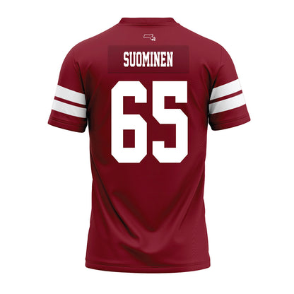 UMass - NCAA Football : Samu Suominen - 2026 Burgundy Premium Football Jersey-1