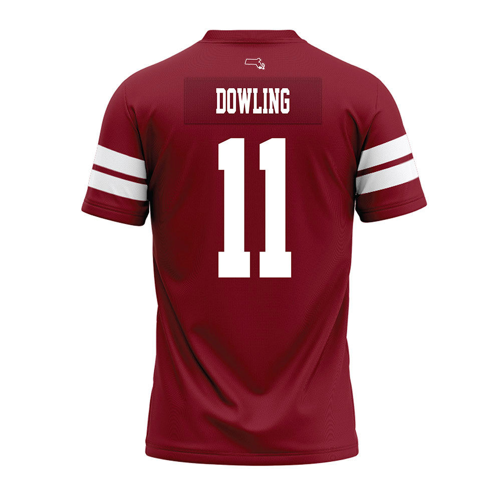UMass - NCAA Football : Max Dowling - 2026 Burgundy Premium Football Jersey-1
