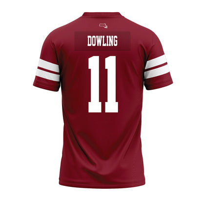 UMass - NCAA Football : Max Dowling - 2026 Burgundy Premium Football Jersey-1