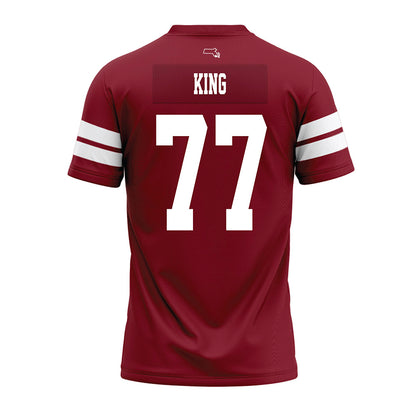 UMass - NCAA Football : Jaxon King - 2026 Burgundy Premium Football Jersey-1