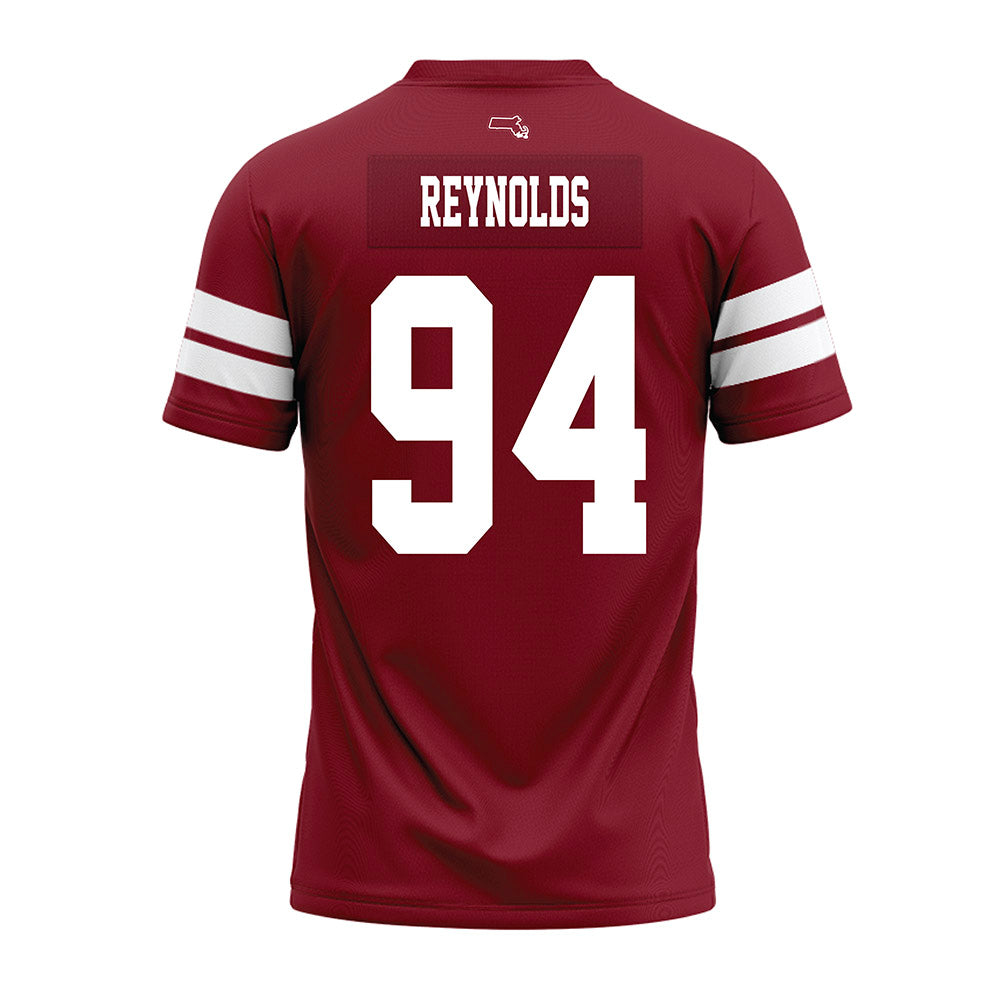 UMass - NCAA Football : Colin Reynolds - 2026 Burgundy Premium Football Jersey-1
