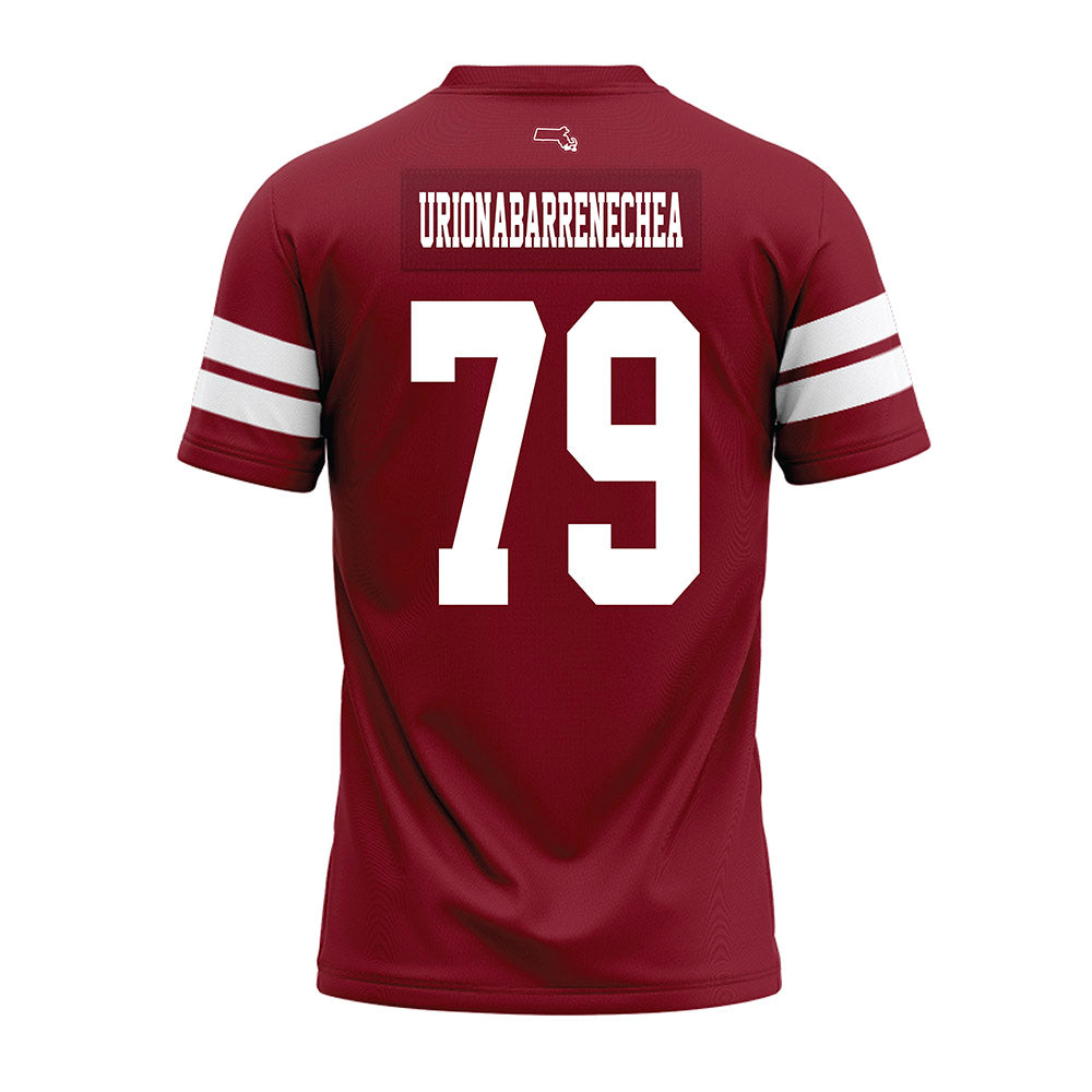 UMass - NCAA Football : Aitor Urionabarrenechea - 2026 Burgundy Premium Football Jersey-1
