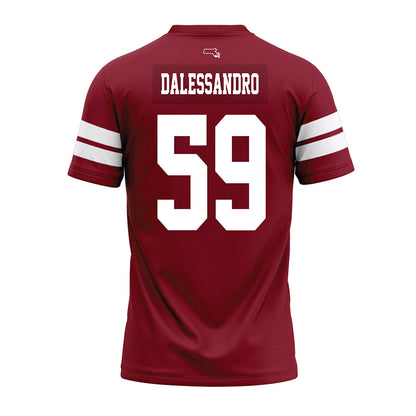 UMass - NCAA Football : Nick Dalessandro - 2026 Burgundy Premium Football Jersey-1
