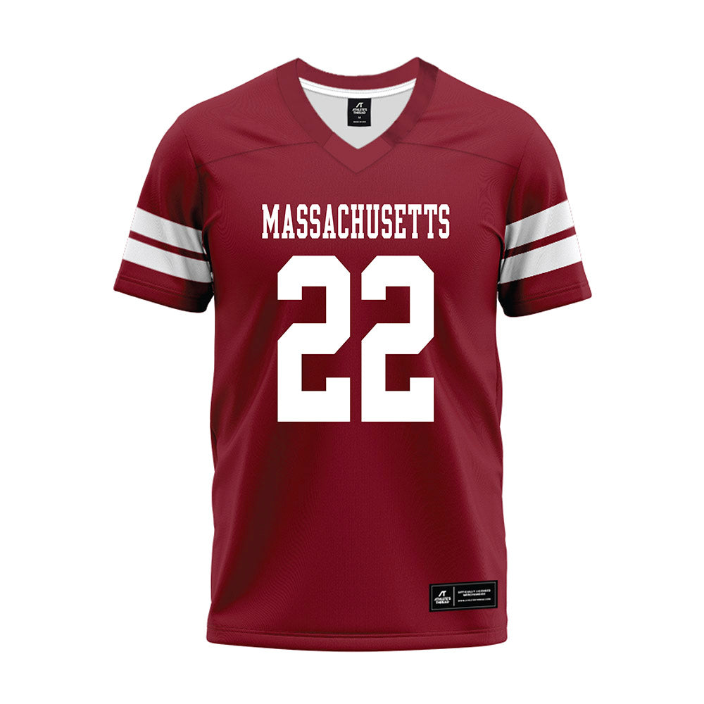 UMass - NCAA Football : Jahmad Harmon - 2026 Burgundy Premium Football Jersey-0