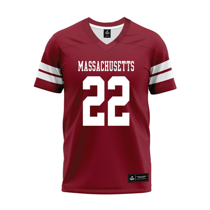 UMass - NCAA Football : Jahmad Harmon - 2026 Burgundy Premium Football Jersey-0