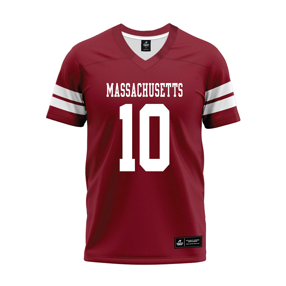 UMass - NCAA Football : Aubrey Melvin - 2026 Burgundy Premium Football Jersey-0