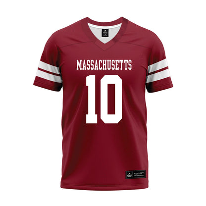 UMass - NCAA Football : Aubrey Melvin - 2026 Burgundy Premium Football Jersey-0