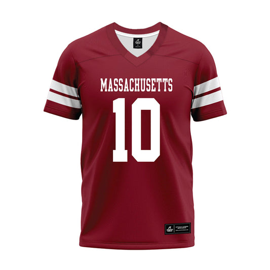 UMass - NCAA Football : Aubrey Melvin - 2026 Burgundy Premium Football Jersey-0