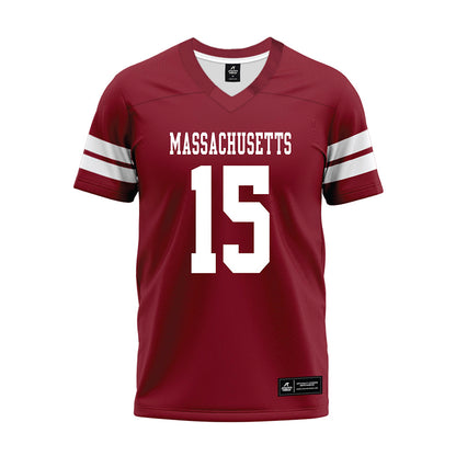 UMass - NCAA Football : Tavian Dashiell - 2026 Burgundy Premium Football Jersey-0