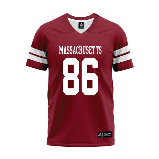 UMass - NCAA Football : Jax Markovich - 2026 Burgundy Premium Football Jersey-0