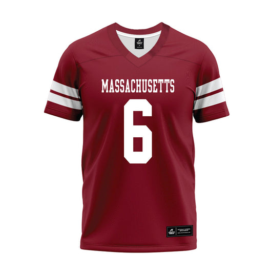 UMass - NCAA Football : Justin Williams-Thomas - 2026 Burgundy Premium Football Jersey-0