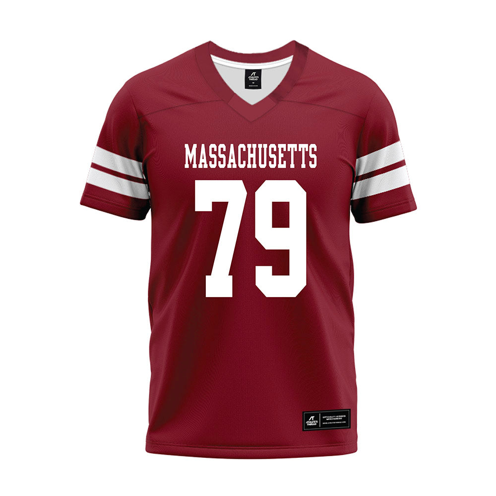 UMass - NCAA Football : Aitor Urionabarrenechea - 2026 Burgundy Premium Football Jersey-0