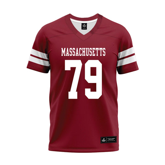 UMass - NCAA Football : Aitor Urionabarrenechea - 2026 Burgundy Premium Football Jersey-0