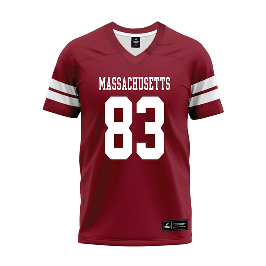 UMass - NCAA Football : Reece Adkins - 2026 Burgundy Premium Football Jersey-0