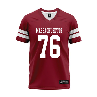 UMass - NCAA Football : Riley Bloch - 2026 Burgundy Premium Football Jersey-0