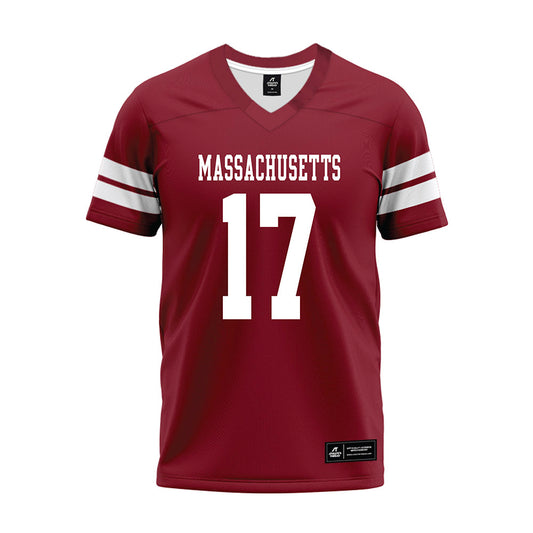 UMass - NCAA Football : Zachary Betts - 2026 Burgundy Premium Football Jersey-0