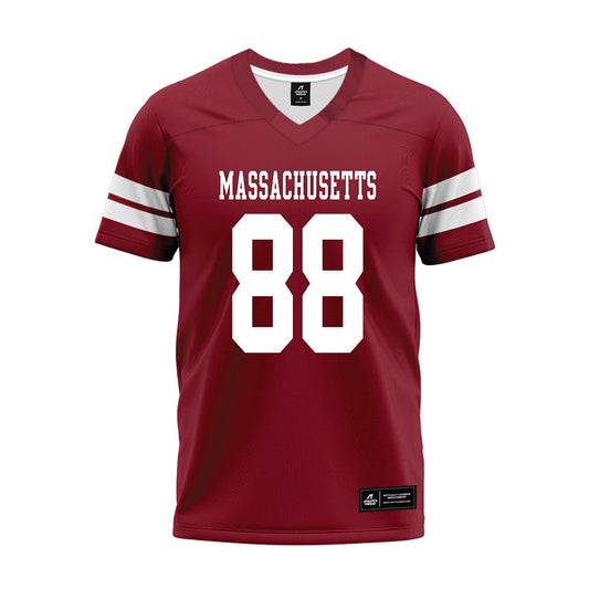 UMass - NCAA Football : John Condakes - 2026 Burgundy Premium Football Jersey-0