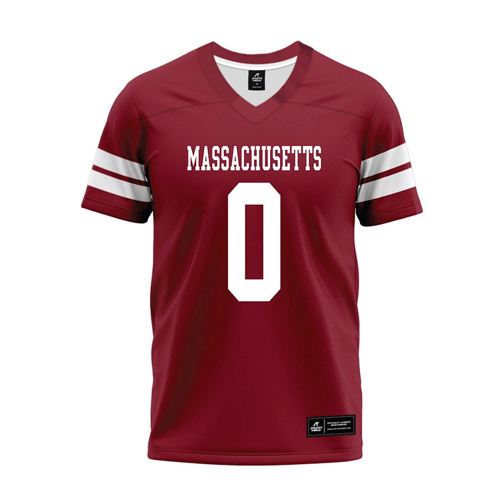 UMass - NCAA Football : Isaiah Reed - 2026 Burgundy Premium Football Jersey-0