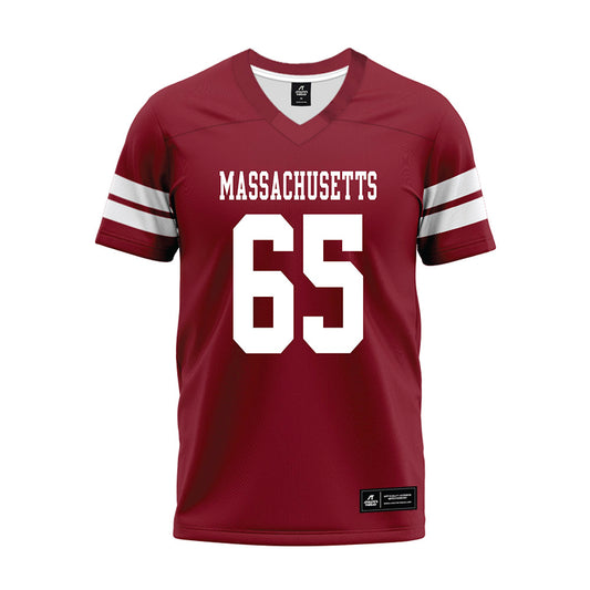 UMass - NCAA Football : Samu Suominen - 2026 Burgundy Premium Football Jersey-0